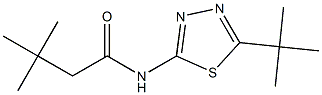 N-(5-tert-butyl-1,3,4-thiadiazol-2-yl)-3,3-dimethylbutanamide Struktur