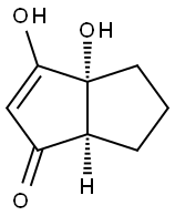 1(3aH)-Pentalenone,4,5,6,6a-tetrahydro-3,3a-dihydroxy-,(3aR,6aR)-rel-(9CI) Struktur