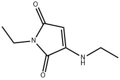 1H-Pyrrole-2,5-dione,1-ethyl-3-(ethylamino)-(9CI) Struktur