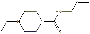 1-Piperazinecarbothioamide,4-ethyl-N-2-propenyl-(9CI) Struktur