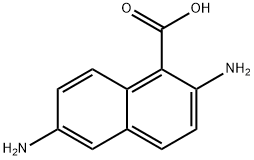 1-Naphthalenecarboxylicacid,2,6-diamino-(9CI) Struktur