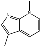 7H-Pyrrolo[2,3-b]pyridine,3,7-dimethyl-(9CI) Struktur