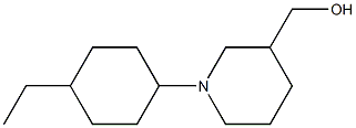 3-Piperidinemethanol,1-(4-ethylcyclohexyl)-(9CI) Struktur