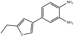 1,2-Benzenediamine,4-(5-ethyl-3-furanyl)-(9CI) Struktur