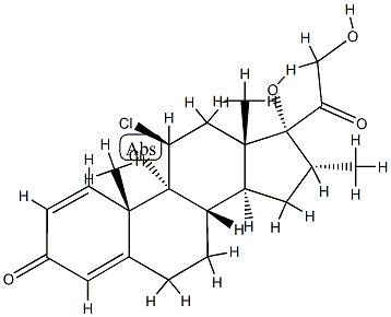 Meclorisone Struktur