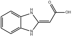 delta2,alpha-Benzimidazolineacetic acid (8CI) Struktur