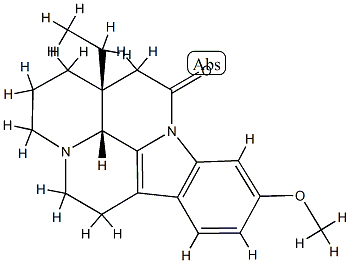 Eburnamonine, 11-methoxy- Struktur