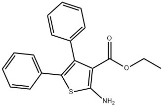 Ethyl 2-amino-4,5-diphenylthiophene-3-carboxylate, 97% Struktur