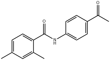 N-(4-acetylphenyl)-2,4-dimethylbenzamide Struktur