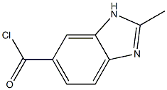 1H-Benzimidazole-5-carbonylchloride,2-methyl-(9CI) Struktur