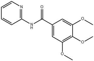 3,4,5-trimethoxy-N-(2-pyridinyl)benzamide Struktur