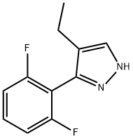 1H-Pyrazole,3-(2,6-difluorophenyl)-4-ethyl-(9CI) Struktur