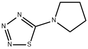 1,2,3,4-Thiatriazole,5-(1-pyrrolidinyl)-(9CI) Struktur