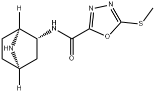 1,3,4-Oxadiazole-2-carboxamide,N-(1S,2R,4R)-7-azabicyclo[2.2.1]hept-2-yl-5- Struktur