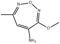 1,2,7-Oxadiazepin-4-amine,3-methoxy-6-methyl-(9CI) Struktur