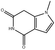 4H-Pyrrolo[3,2-c]pyridine-4,6(5H)-dione,1,7-dihydro-1-methyl-(9CI) Struktur