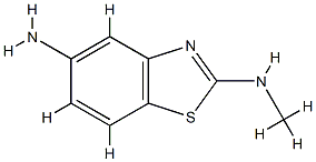 2,5-Benzothiazolediamine,N2-methyl-(9CI) Struktur