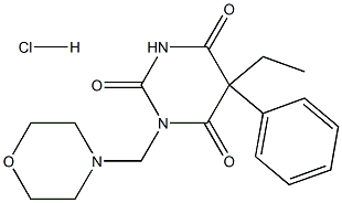 1-(Morpholinomethyl)phenobarbital hydrochloride Struktur