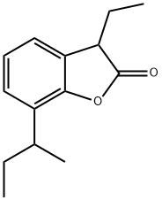 2(3H)-Benzofuranone,3-ethyl-7-(1-methylpropyl)-(9CI) Struktur