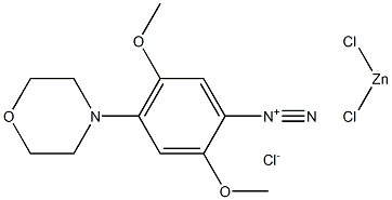 2,5-Dimethoxy-4-morpholinobenzoldiazoniumchlorid, Verbindung mit Zinkchlorid