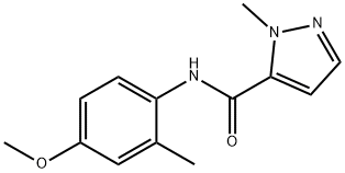 1H-Pyrazole-5-carboxamide,N-(4-methoxy-2-methylphenyl)-1-methyl-(9CI) Struktur