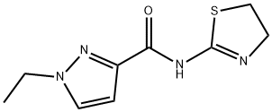 1H-Pyrazole-3-carboxamide,N-(4,5-dihydro-2-thiazolyl)-1-ethyl-(9CI) Struktur