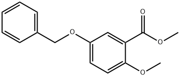 5-Benzyloxy-2-Methoxybenzoesaeure-Methylester Struktur