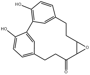 3,18-Dihydroxy-10-oxatetracyclo[13.3.1.12,6.09,11]icosa-1(19),2,4,6(20),15,17-hexaen-12-one Struktur