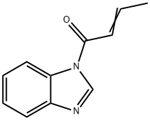 1H-Benzimidazole,1-(1-oxo-2-butenyl)-(9CI) Struktur