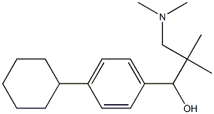 4-Cyclohexyl-α-[1,1-dimethyl-2-(dimethylamino)ethyl]benzyl alcohol Struktur