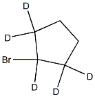 1-Bromo(1,2,2,5,5-2H5)cyclopentane Struktur