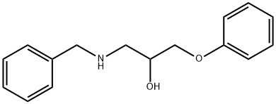 1-Benzylamino-3-phenoxy-propan-2-ol Struktur