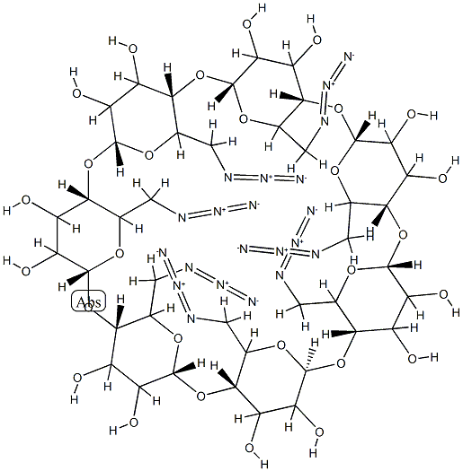 HEPTAKIS-6-AZIDO-6-DEOXY-BETA-CYCLODEXTRIN, 1:1 DMF COMPLEX, 95 Struktur