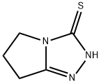 3H-Pyrrolo[2,1-c]-1,2,4-triazole-3-thione,2,5,6,7-tetrahydro-(9CI) Struktur