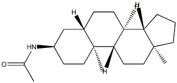 N-[5α-Androstan-3α-yl]acetamide Struktur