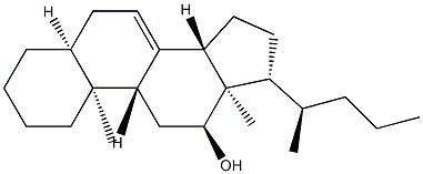 5β-Chol-7-en-12α-ol Struktur