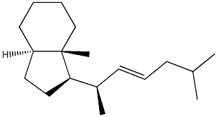 (1R)-1β-[(1R,2Z)-1,5-Dimethyl-2-hexenyl]-2,3,3aα,4,5,6,7,7a-octahydro-7aβ-methyl-1H-indene Struktur