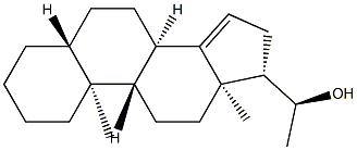 (20S)-5α-Pregn-14-en-20-ol Struktur