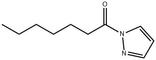 1H-Pyrazole,1-(1-oxoheptyl)-(9CI) Struktur