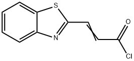 2-Propenoylchloride,3-(2-benzothiazolyl)-(9CI) Struktur