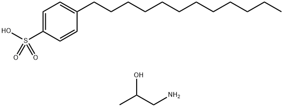 p-dodecylbenzenesulphonic acid, compound with 1-aminopropan-2-ol (1:1) Struktur