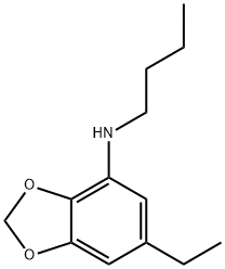 1,3-Benzodioxol-4-amine,N-butyl-6-ethyl-(9CI) Struktur