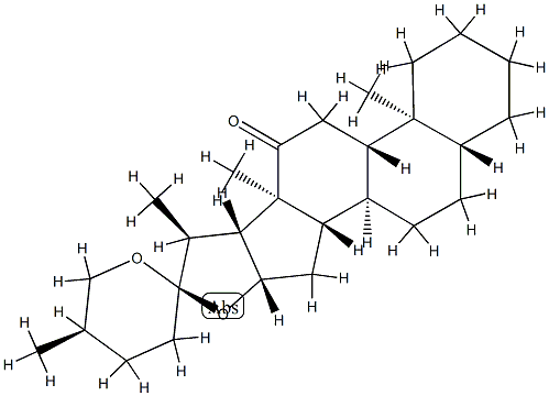 (25R)-5α-Spirostan-12-one Struktur