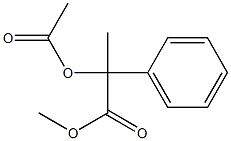 α-(Acetyloxy)-α-methylbenzeneacetic acid methyl ester Struktur