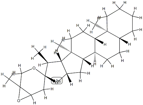 24,25-Epoxy-5α-spirostane Struktur