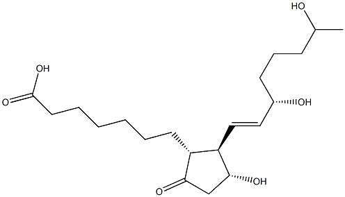 19-hydroxyprostaglandin E1 Struktur