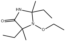 4-Imidazolidinone,1-ethoxy-2,5-diethyl-2,5-dimethyl-(9CI) Struktur