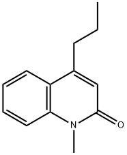 2(1H)-Quinolinone,1-methyl-4-propyl-(9CI) Struktur