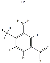 Benzenamine,  2-methyl-5-nitro-,  conjugate  monoacid  (9CI) Struktur