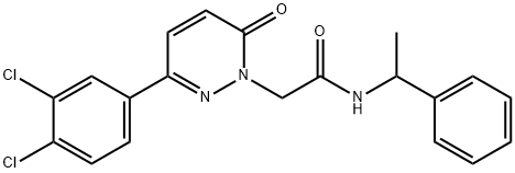 N-(α-Methylbenzyl)-3-(3,4-dichlorophenyl)-6-oxo-1(6H)-pyridazineacetamide Struktur